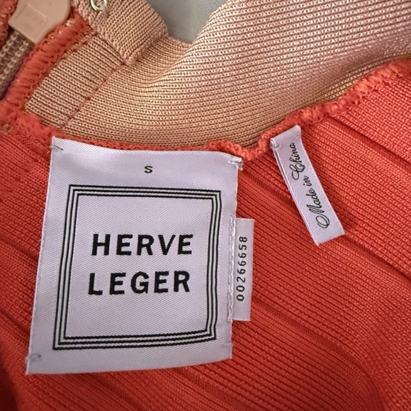 Herve Leger Tasha Bandage Dress Small $1200 - Picture 9 of 10